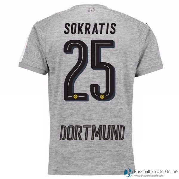 Borussia Dortmund Trikot Ausweich Sokratis 2017-18 Fussballtrikots Günstig